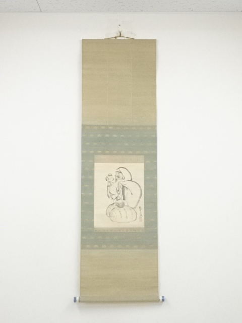 JAPANESE HANGING SCROLL / HAND PAINTED / DAIKOKUTEN